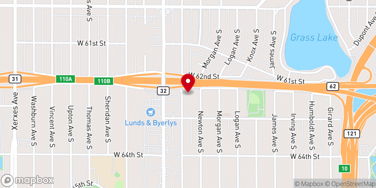Map showing location of Richfield Bible Church
