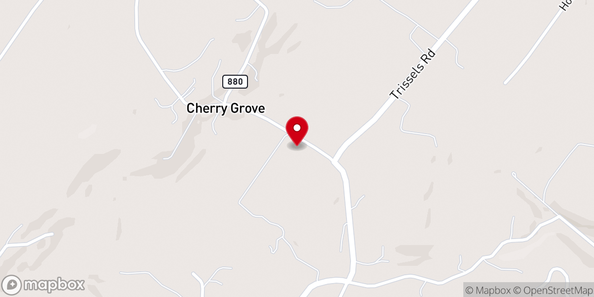 Map showing location of Cherry Grove United Methodist