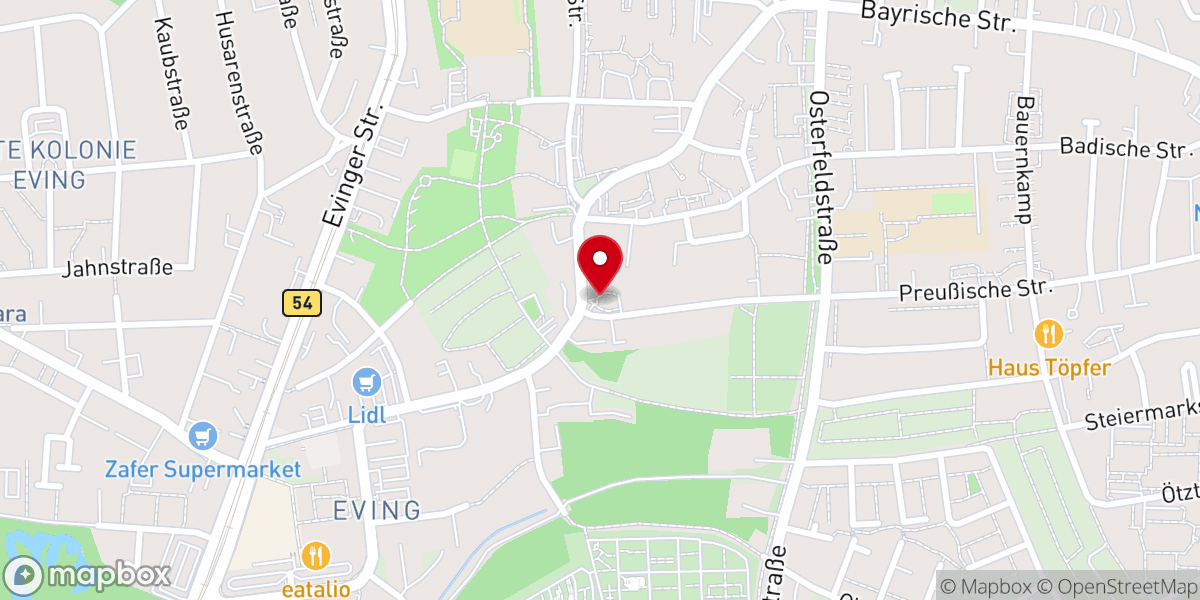 Map showing location of Segenskirchengemeinde Dortmund Eving