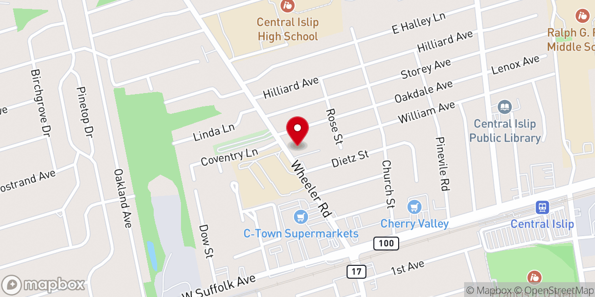 Map showing location of First United Methodist Church