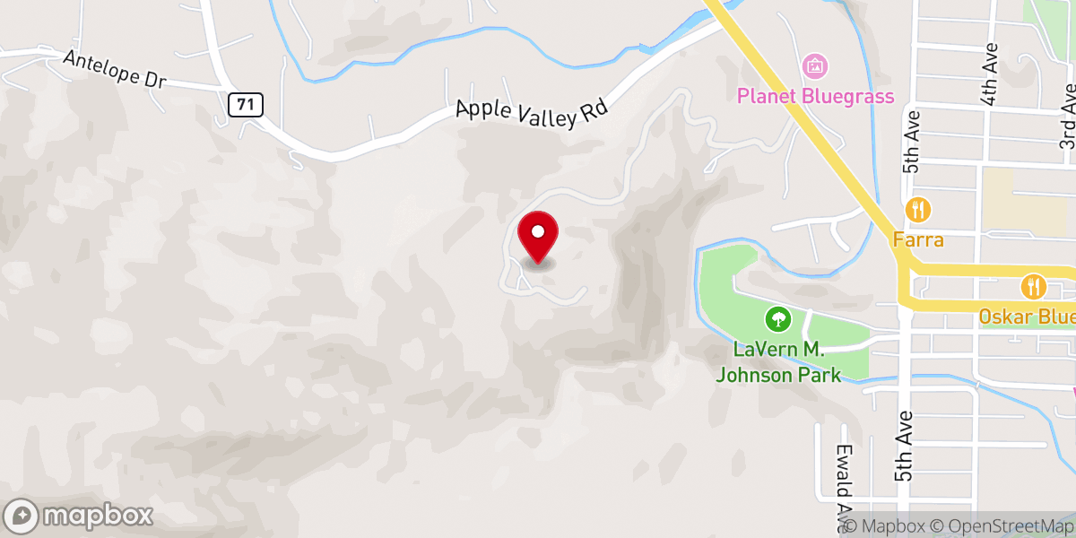 Map showing location of Lionscrest Manor by Wedgewood Weddings