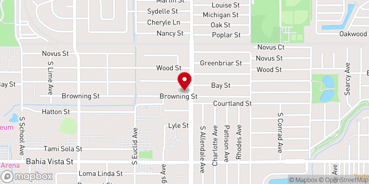 Map showing location of Sarasota Center of Light formerly Shrine of the Master