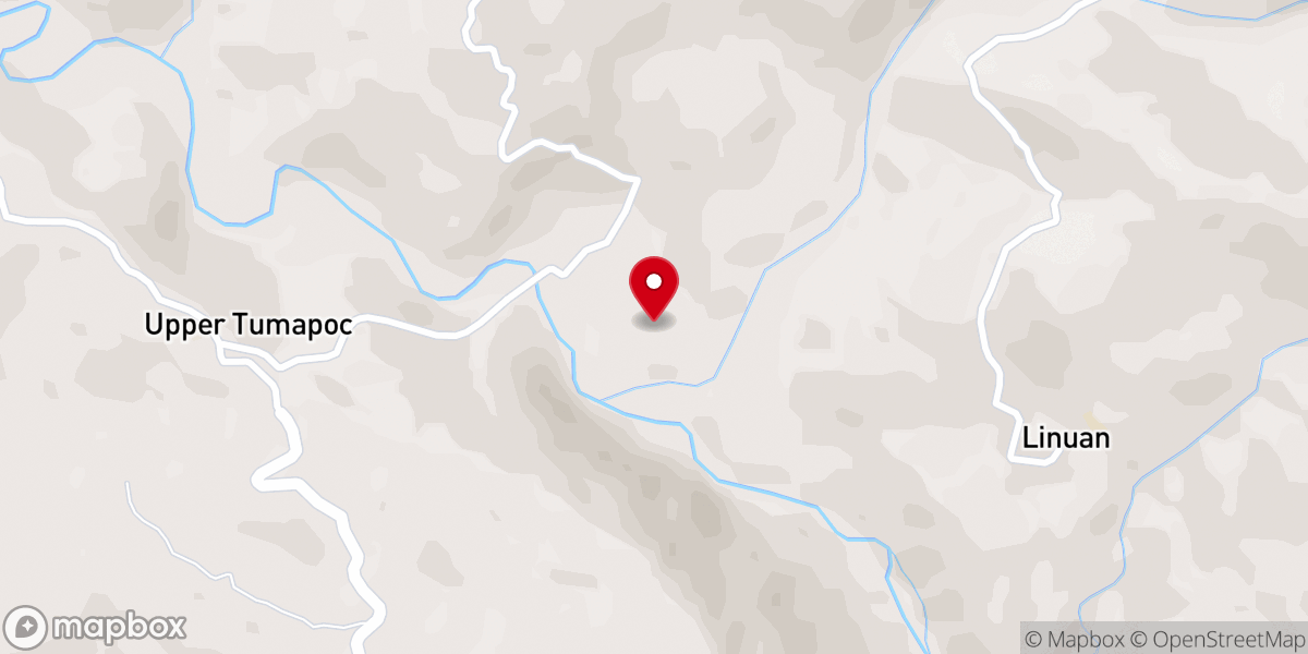 Map showing location of Born Again Christian Church