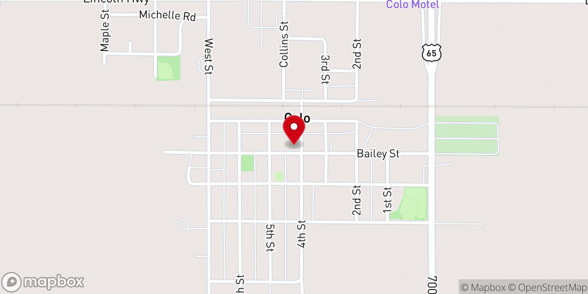 Map showing location of St. Mary Catholic Church