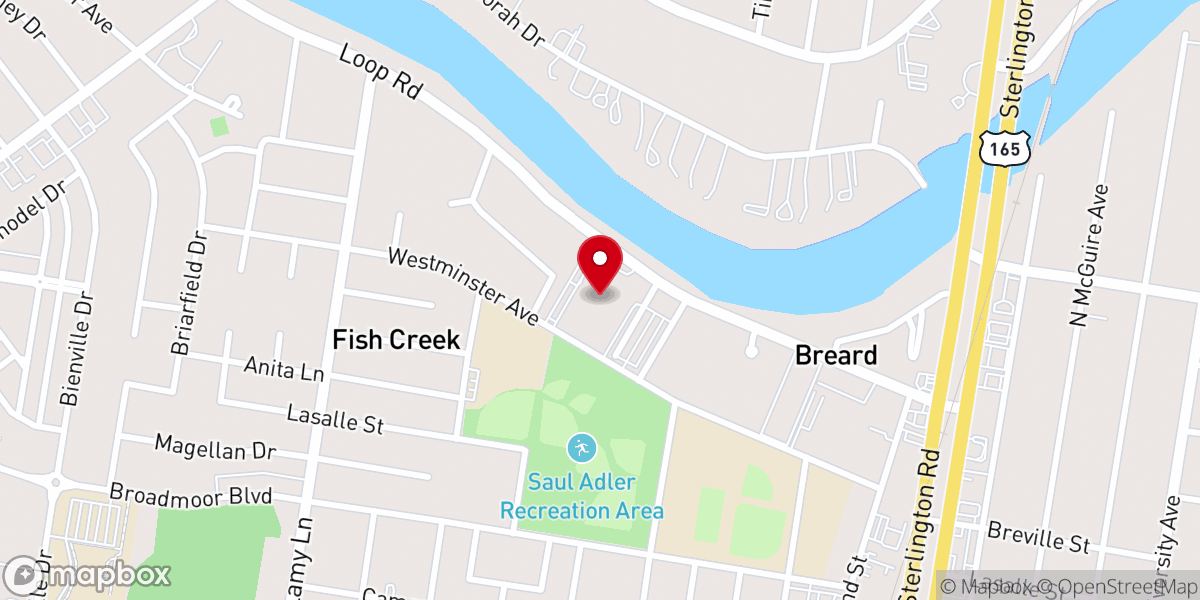 Map showing location of First Methodist Monroe Child Care Center