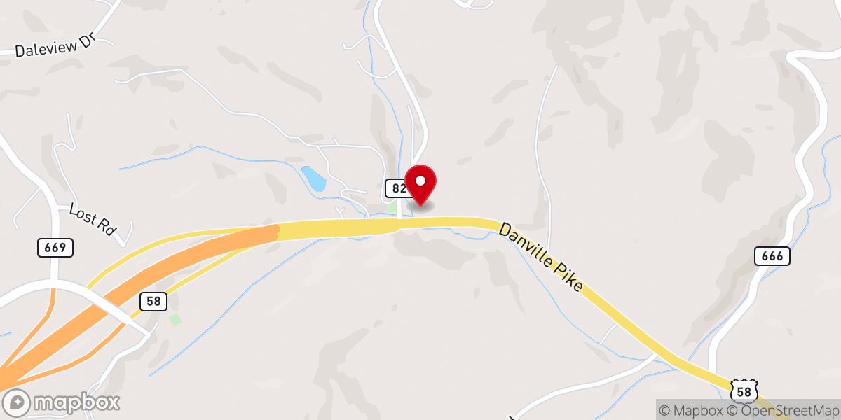 Map showing location of Freemont Church