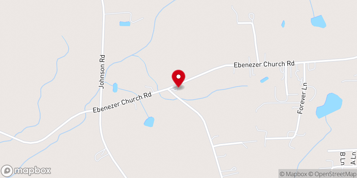 Map showing location of Community Chapel Church