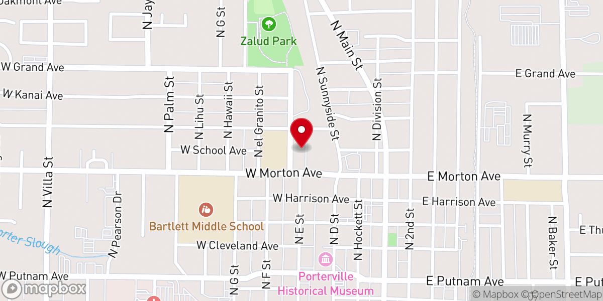 Map showing location of Mt. Zion Apostolic Assembly Church