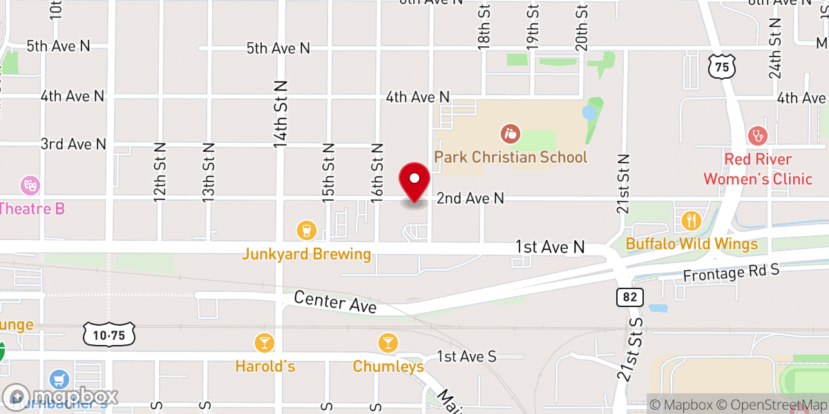 Map showing location of Bridgepointe Community Church