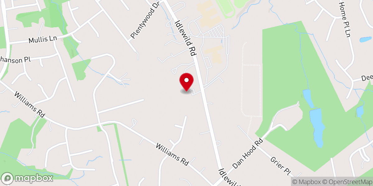 Map showing location of Jonesville AME Zion Church