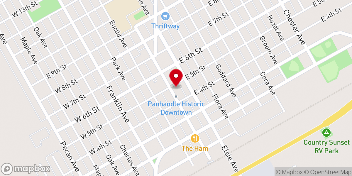 Map showing location of Grace Fellowship Church