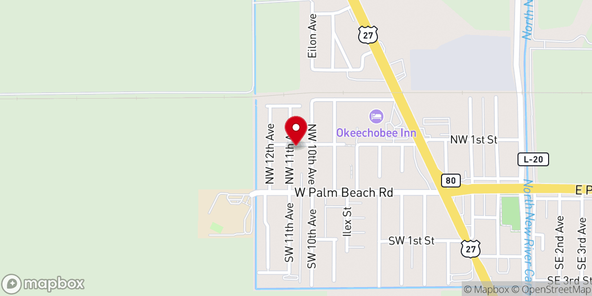 Map showing location of Miracle By Faith Revival Center