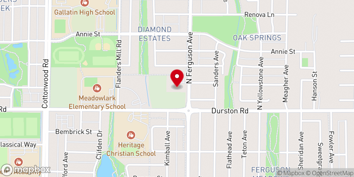 Map showing location of Trinity Church Ministry Center