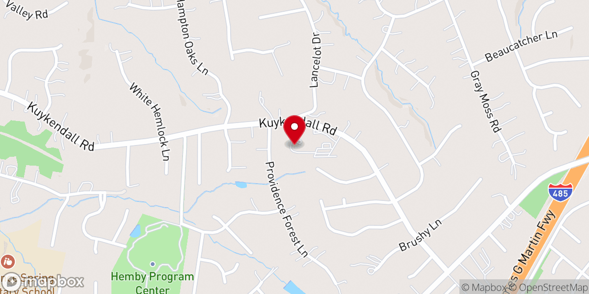 Map showing location of St. Nektarios Greek Orthodox Church