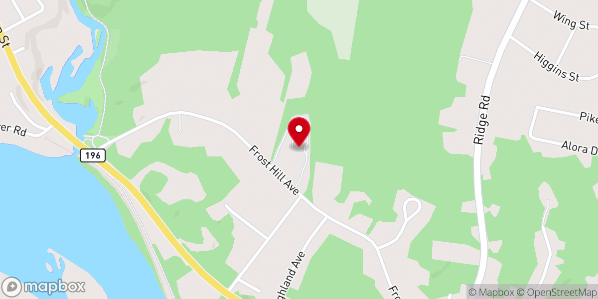 Map showing location of Holy Trinity Catholic Church