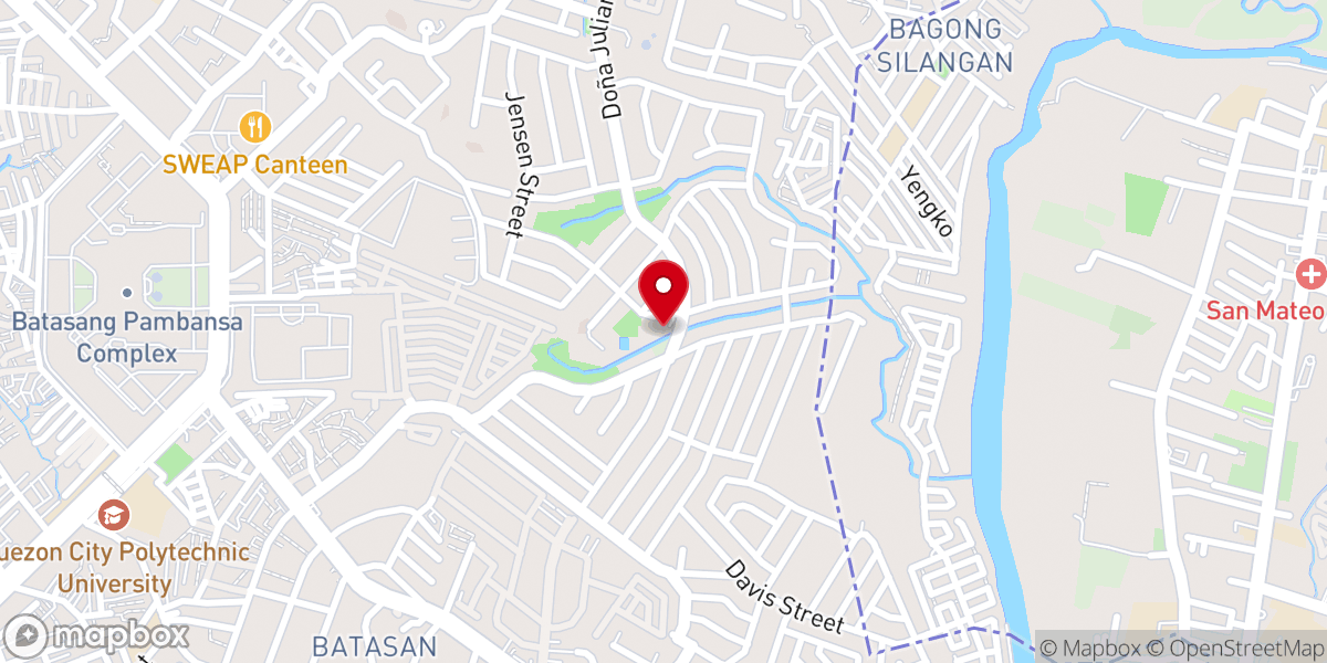 Map showing location of Christ the King Parish - Filinvest II Homes (Diocese of Novaliches)