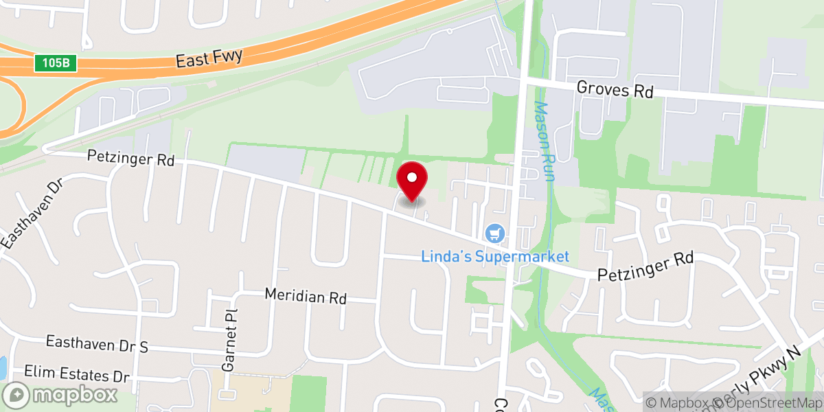 Map showing location of New Fellowship Baptist Church