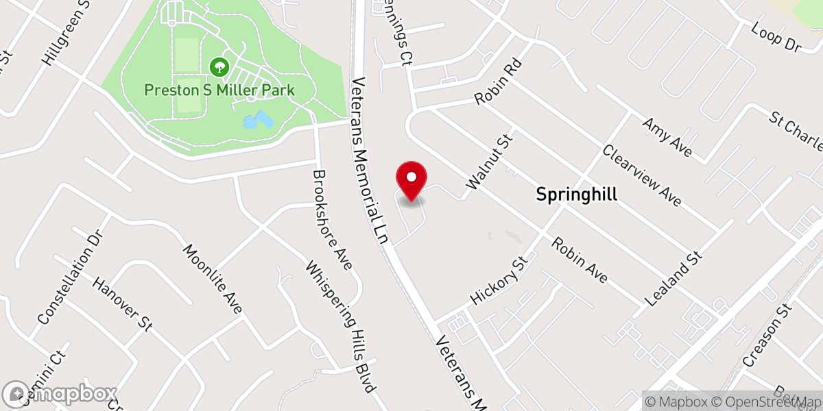 Map showing location of Faith Methodist Church