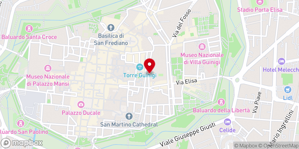 Map showing location of Cappella San Giuseppe