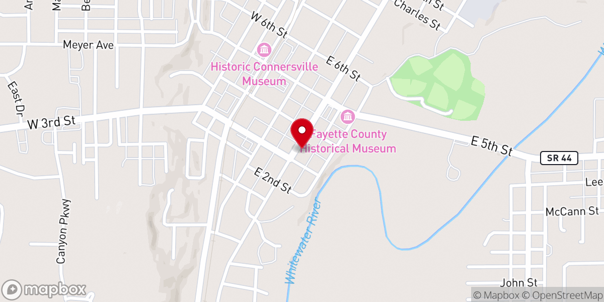 Map showing location of Bible Methodist Chapel