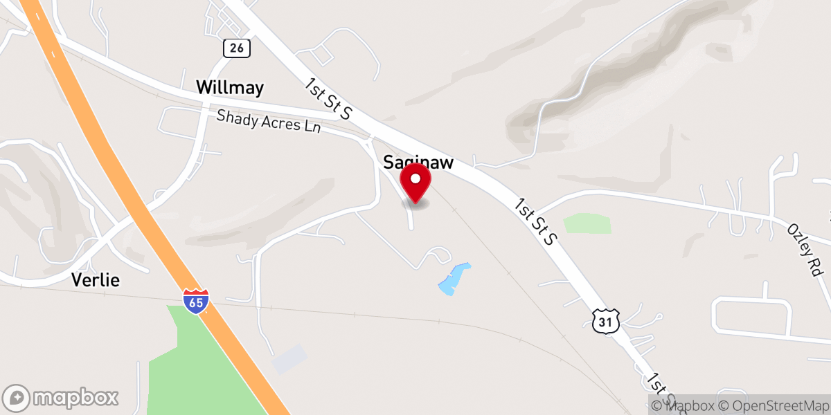 Map showing location of Unity Christian Center