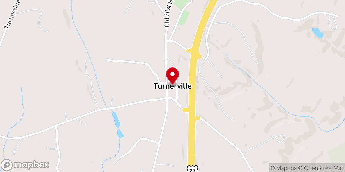 Map showing location of Turnerville