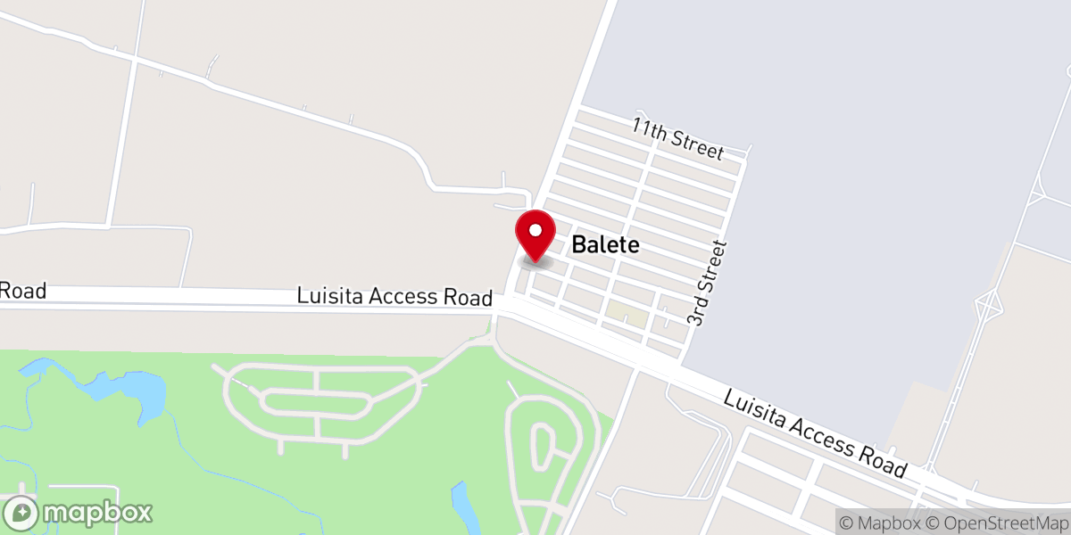 Map showing location of Gethsemane Baptist Church