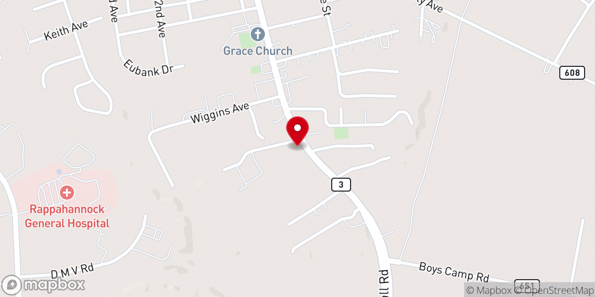 Map showing location of Kilmarnock Lettering Co