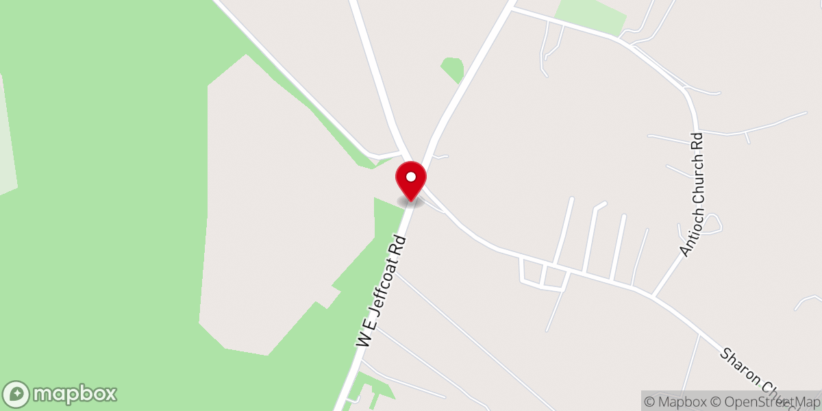 Map showing location of Pelion United Methodist Church