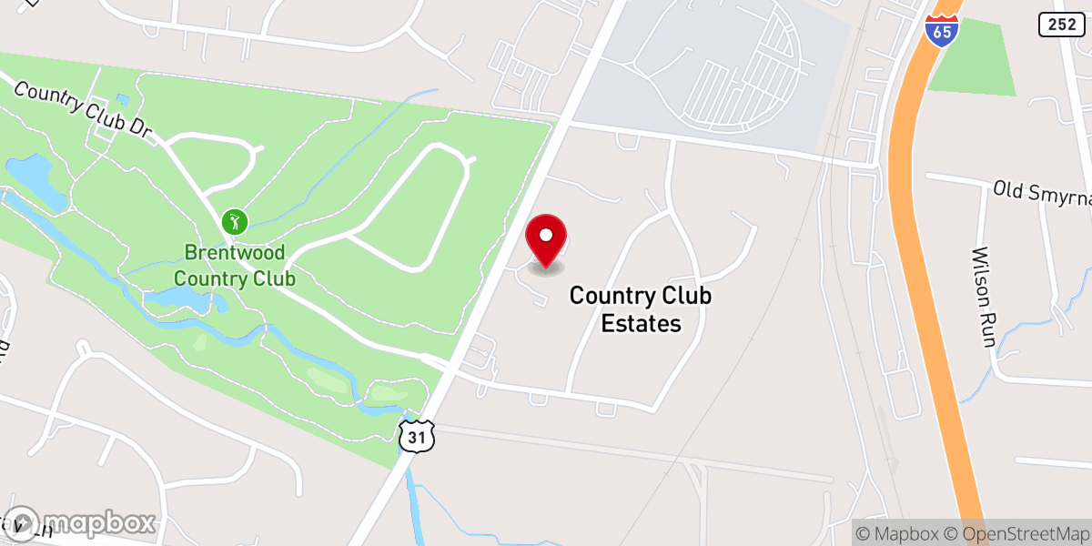 Map showing location of Brenthaven Cumberland Presbyterian