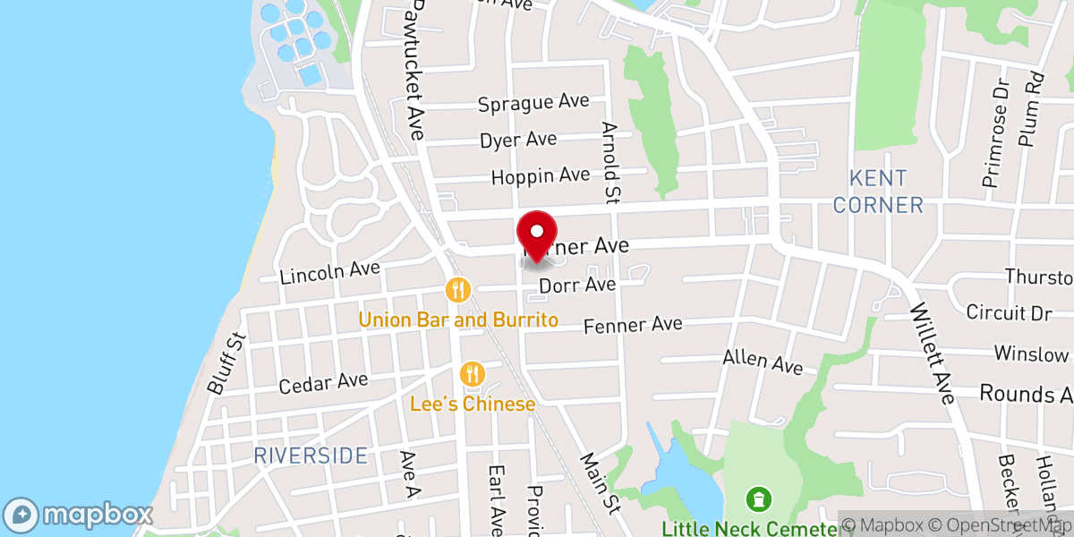 Map showing location of St. Brendan Church