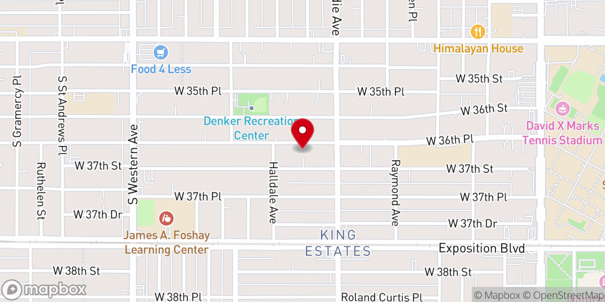 Map showing location of House of Refuge Church of God In Christ