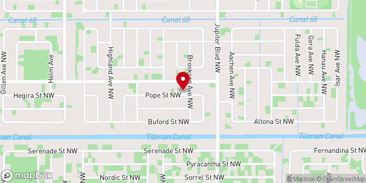 Map showing location of Christ Risen Community Church