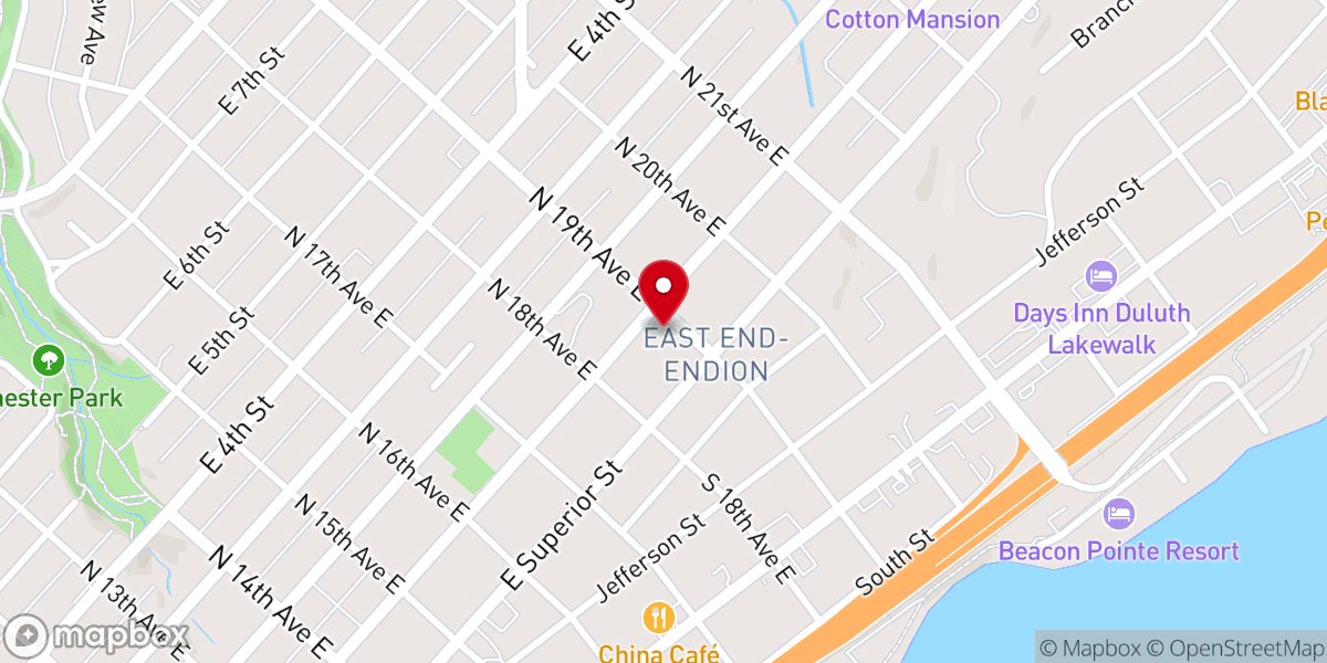 Map showing location of Revive City Church
