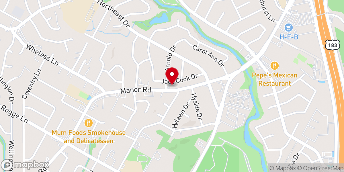 Map showing location of Antioch Baptist Church