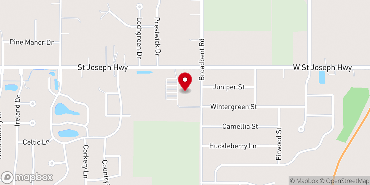 Map showing location of Our Savior Lutheran Church & School-Lansing