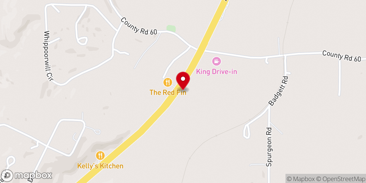 Map showing location of Greater Life United Pentecostal Church