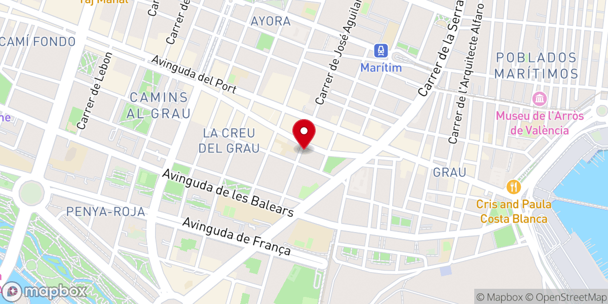 Map showing location of Parroquia San Mauro Mártir