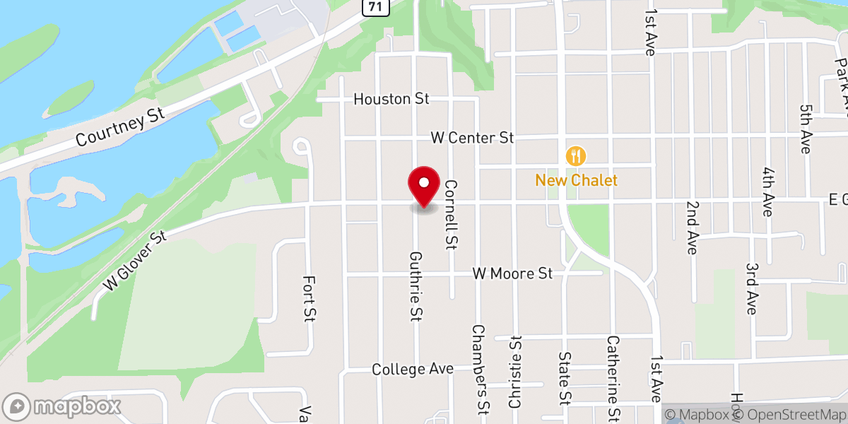 Map showing location of Reorganized Church of Jesus Christ of Latter Day Saints