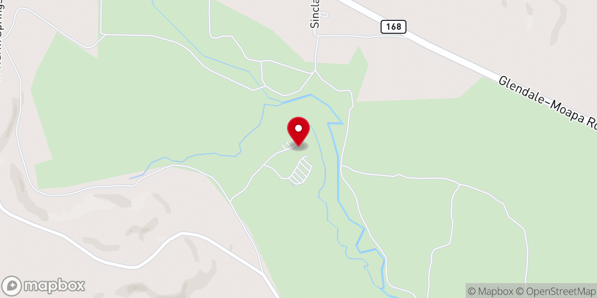 Map showing location of Warm Springs Recreation Camp