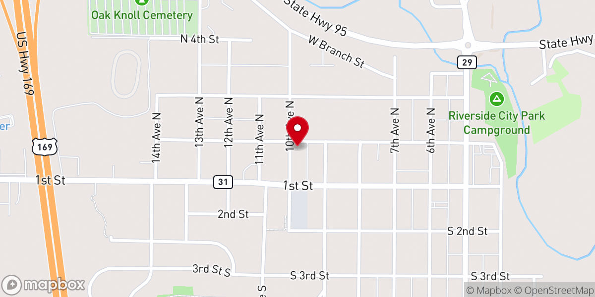 Map showing location of The Church of God