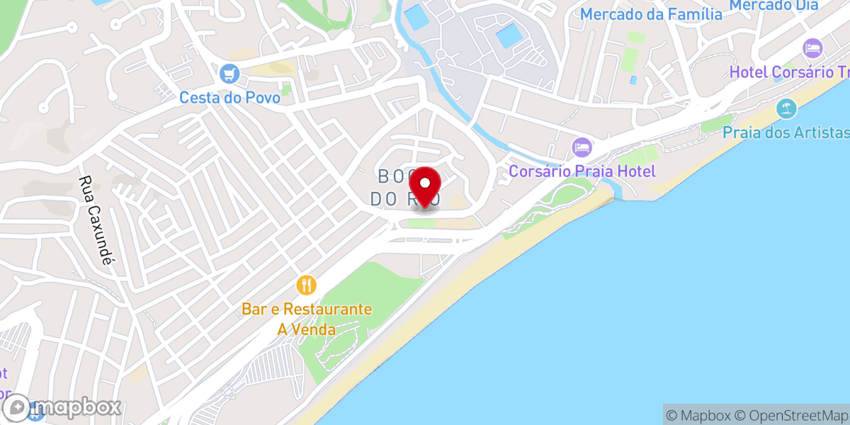 Map showing location of Paróquia São Francisco de Assis da Boca do Rio