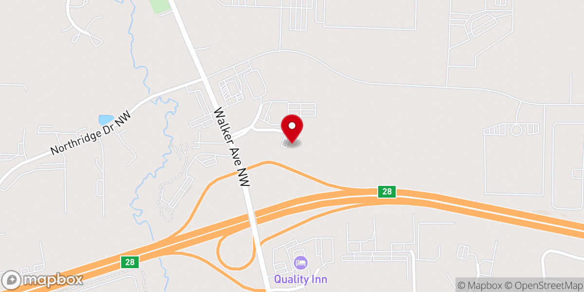 Map showing location of Faith United Church of God
