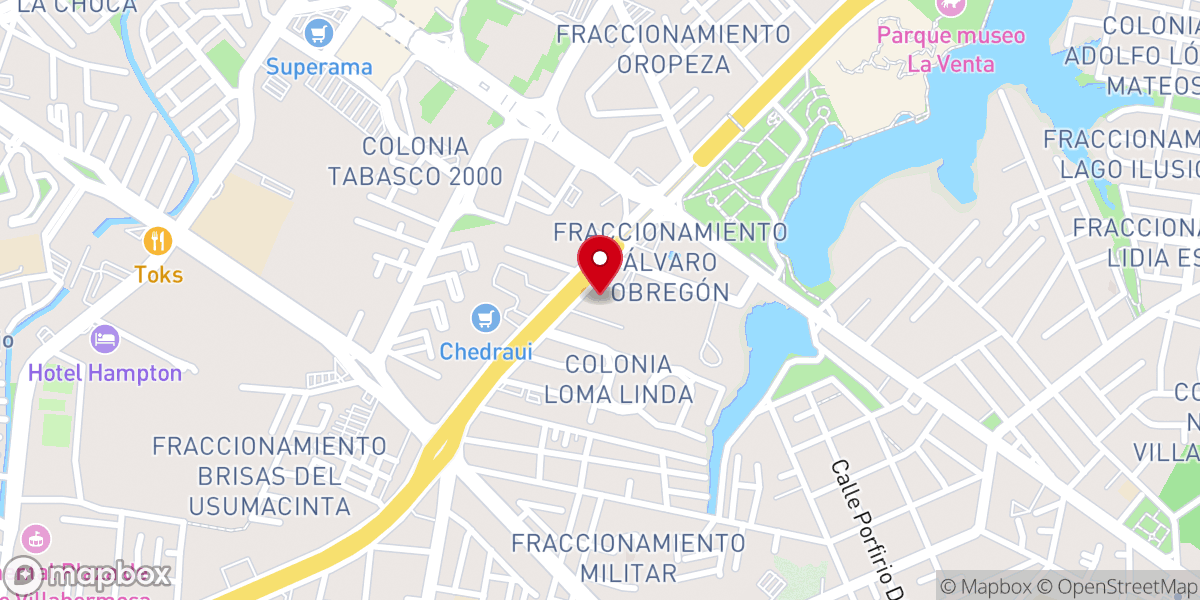 Map showing location of Casa de Fe, MX