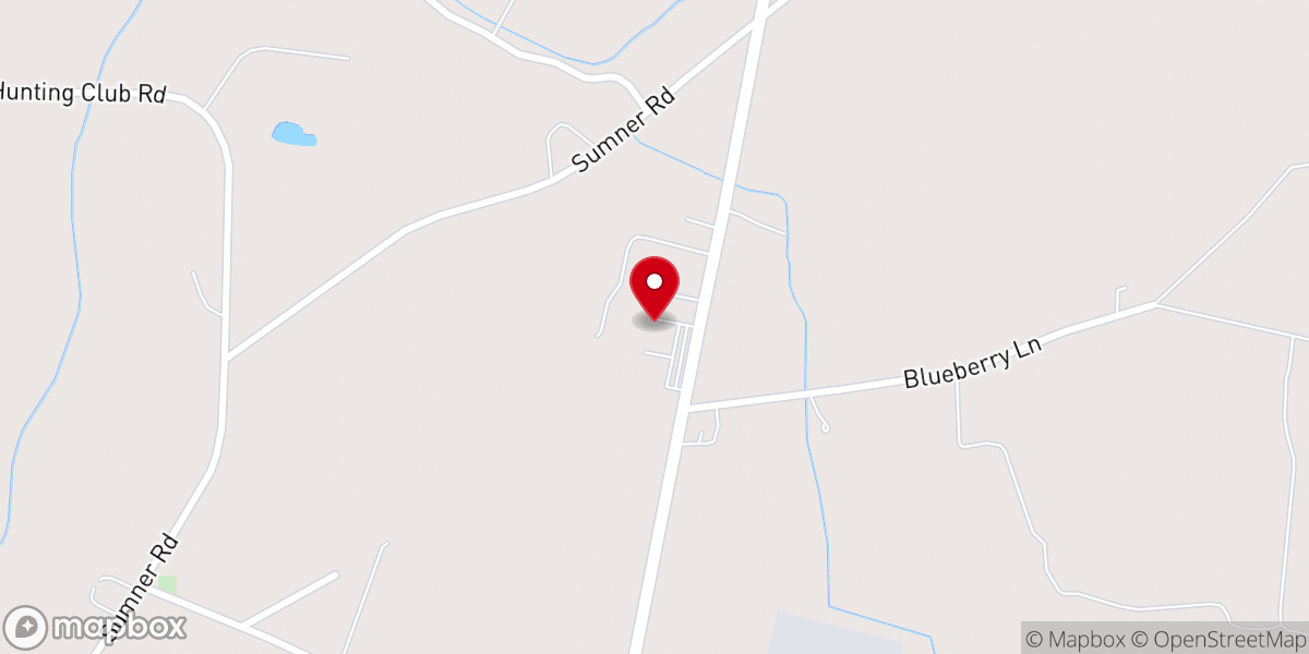 Map showing location of Sandy Plain OFWB Church