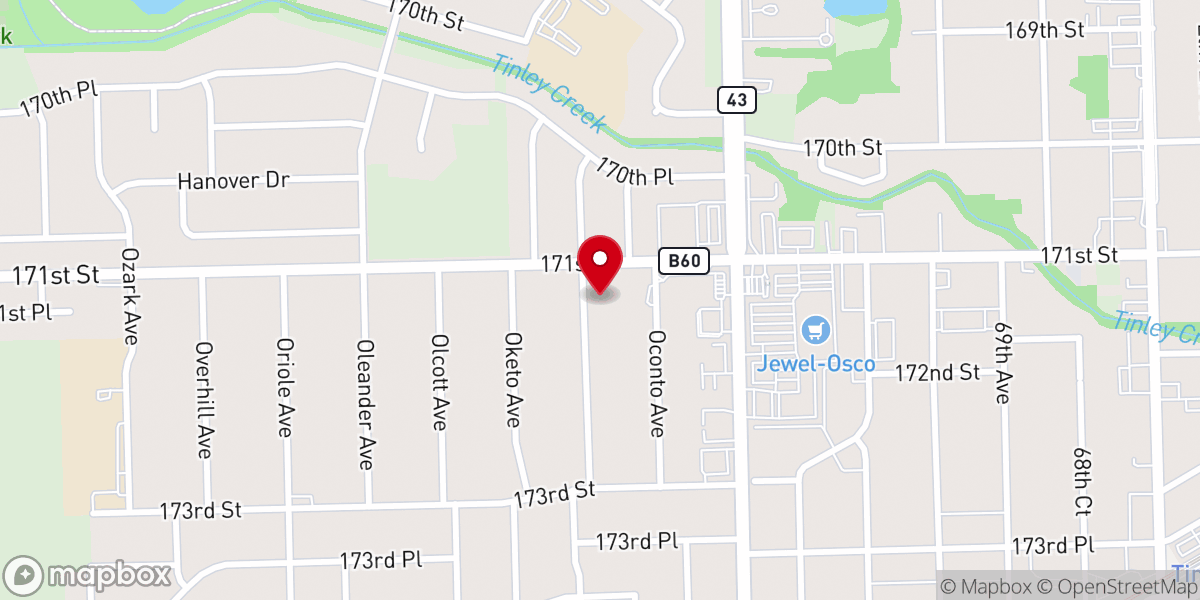 Map showing location of Arabic Church of The Nazarene