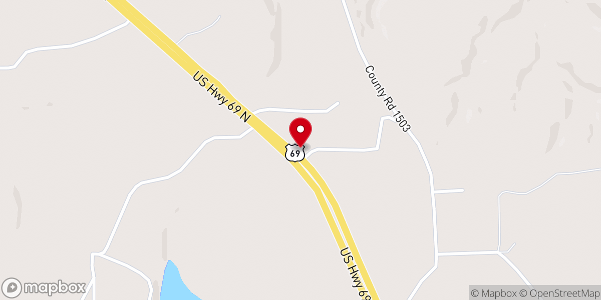 Map showing location of Solid Rock Baptist Church