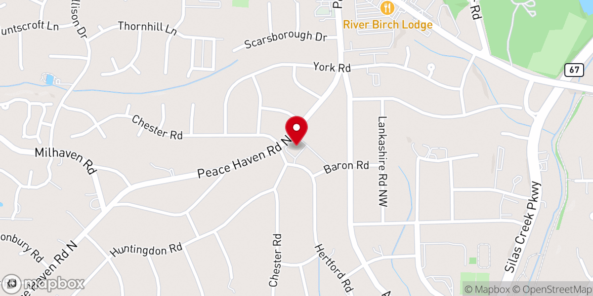 Map showing location of Messiah Moravian Church