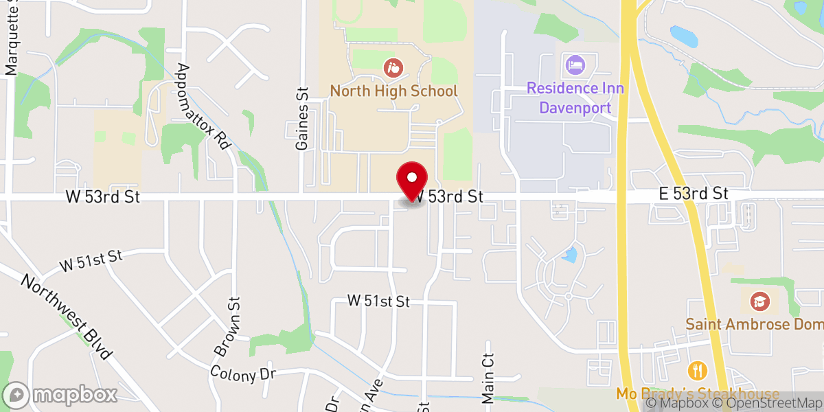 Map showing location of Riverside Church A Community of Hope Church
