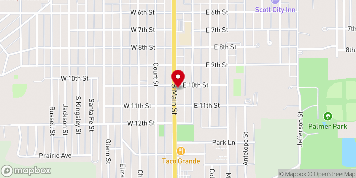 Map showing location of St Joseph Catholic Church